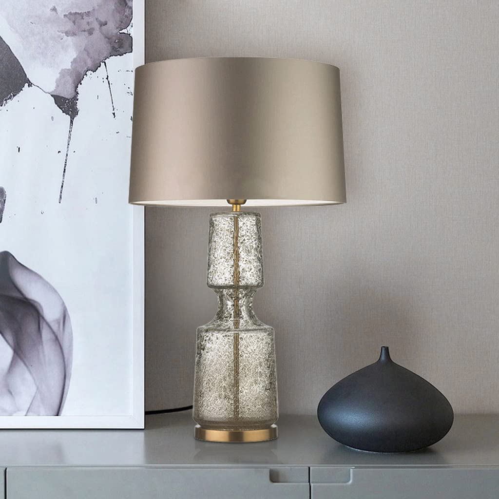 Luce da Scrivania Luce per la Lettura Lampada da comodino in vetro moderno Fashion Soggiorno Camera da letto Decorative Desk Lamp Study Desk Desk Lamp Lampade per Comodini(B)