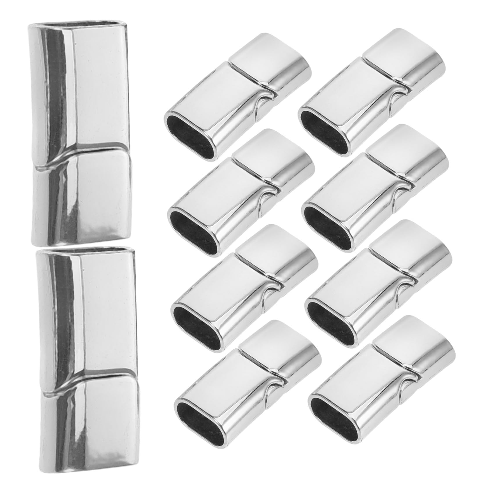 EXCEART 50pezzi Chiusure Per Bracciali e Collane Connettori Per Gioielli Fai Da Te Facile Installazione Accessori Per Creazioni Bracciali e Collane Stile