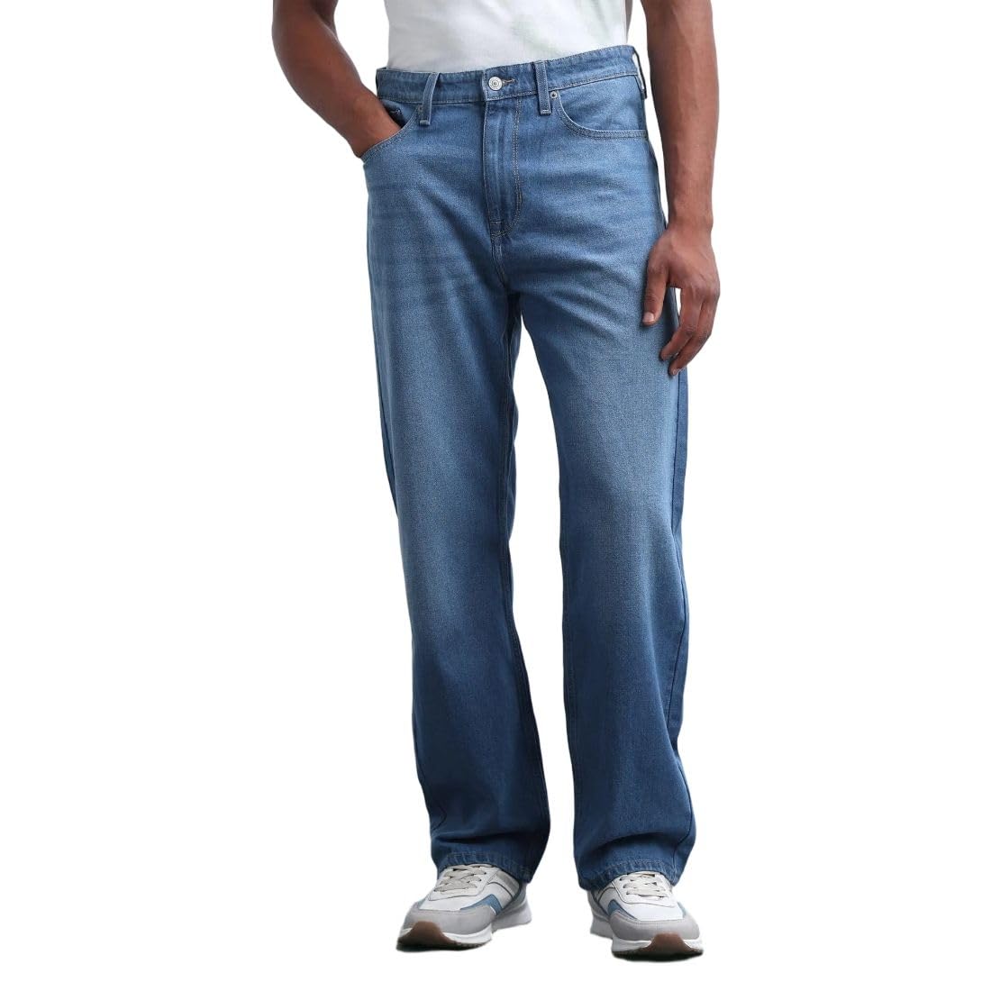 flying machine Men's Loose Fit Jeans| Solid | Mid Rise | Stretchable | Jeans for Man-picture-26