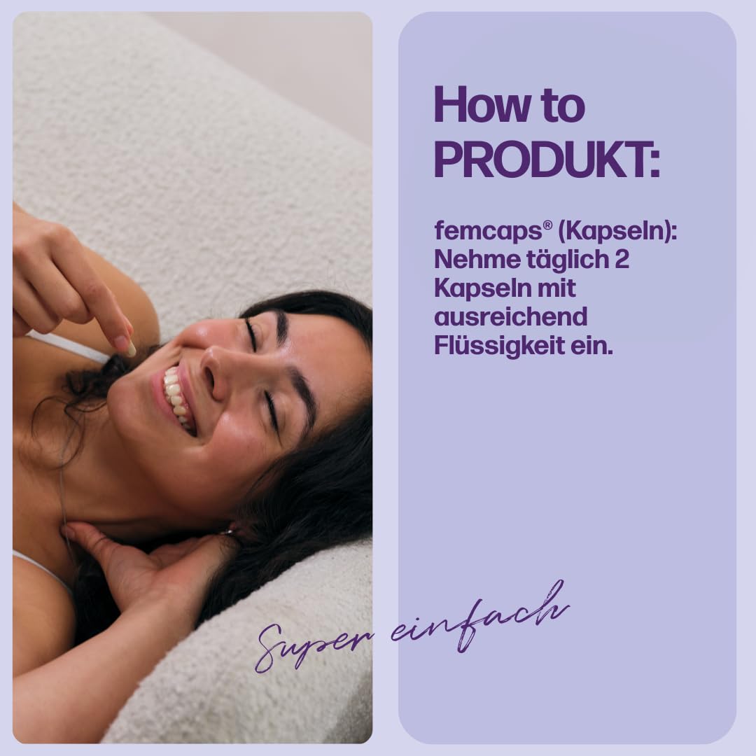 fembites femcaps Hair - Nährstoffkomplex für die Haare mit Keranat, Aminosäuren & Pflanzenextrakten - Vegan, Natürlich & Laborgeprüft - 60 Kapseln