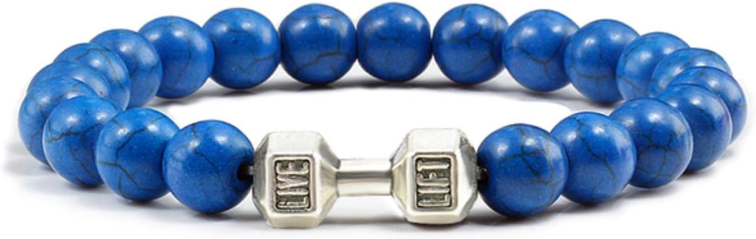 DIANN Women Men Beads Dumbbell Bracelet Men Fashion Yoga Jewelry Original Bracelets
