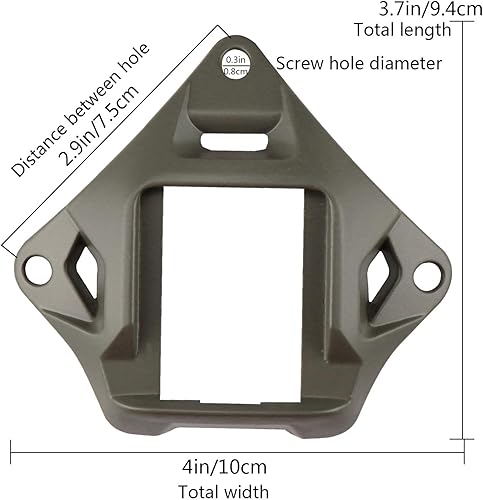Miniatura 3 de Casco táctico NVG montaje Shroud acero deportes cámara soporte base para ACH MICH OPS-Core FAST casco