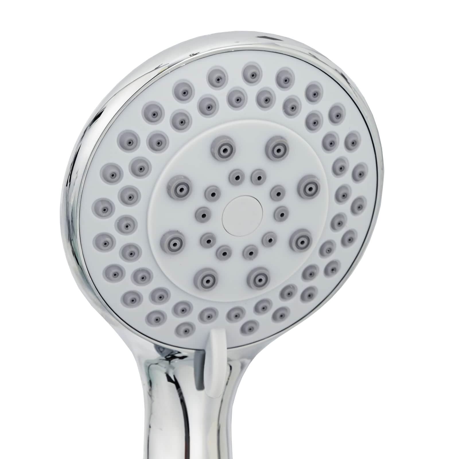 Juego de alcachofa de ducha cromada de acero inoxidable de 150 cm, 5 tipos de chorro con ducha de mano, ducha de lluvia, montaje en pared para ducha, baño, cabina, protección antical y