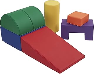 ECR4Kids SoftZone Crawl and Climb Playtime Playset, Building Blocks, Assorted, 6-Piece