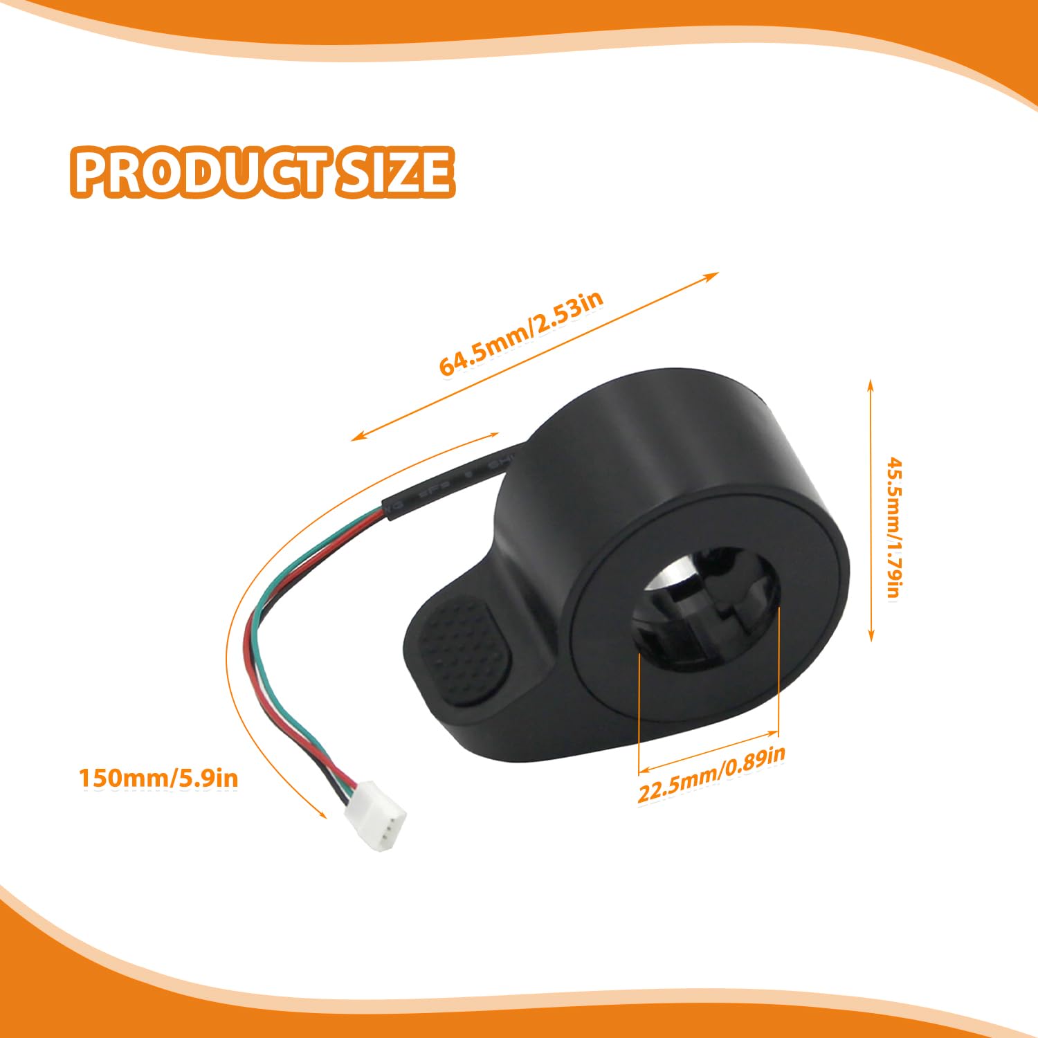 Acelerador Patinete electrico, Control de velocidad del acelerador para scooter eléctrico para Xiaomi Modelos, M365, Essential, Electric Pro