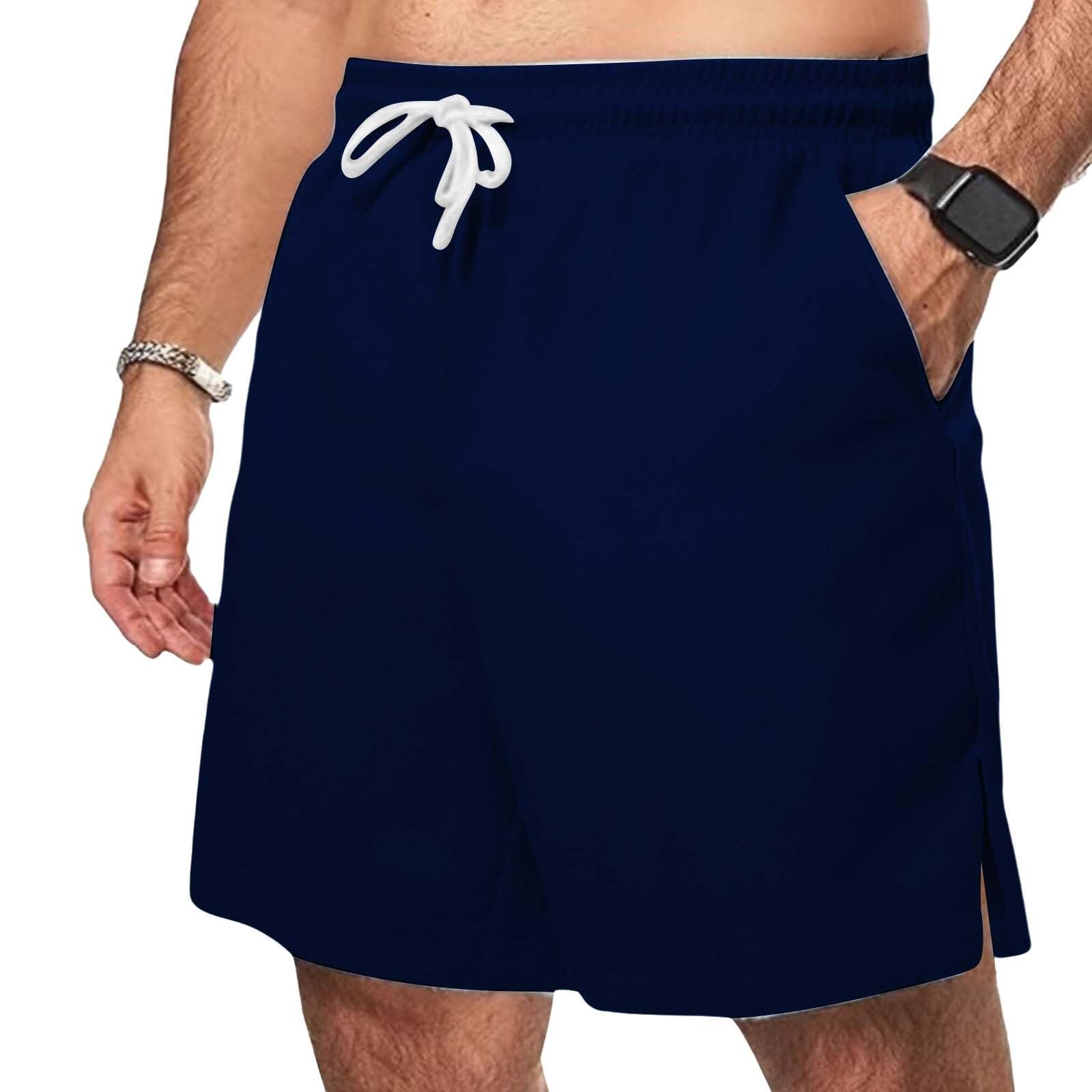 Mens Mesh Athletic Shorts Quick Dry Workout Running Short Lightweight Basketball Gym Sport Shorts with Drawstring Pocket