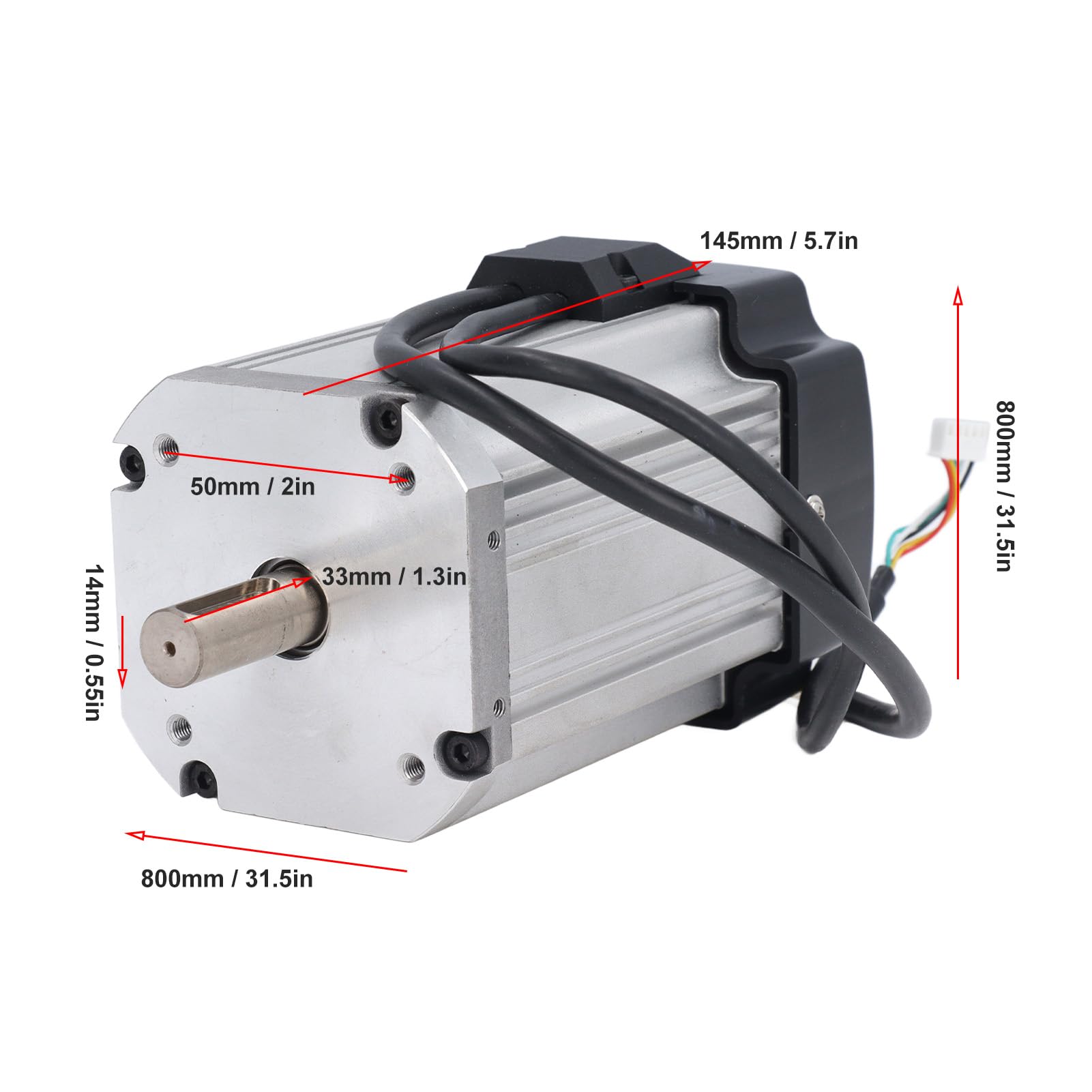 Bürstenloser Gleichstrom-Drehmaschinenmotorsatz, Stabiler Antrieb, Geräuscharm, 1000 W, 4500 U/min, Kompatibel mit MX210-, WM210- und 210x800-Drehmaschinen, Einfaches Design,