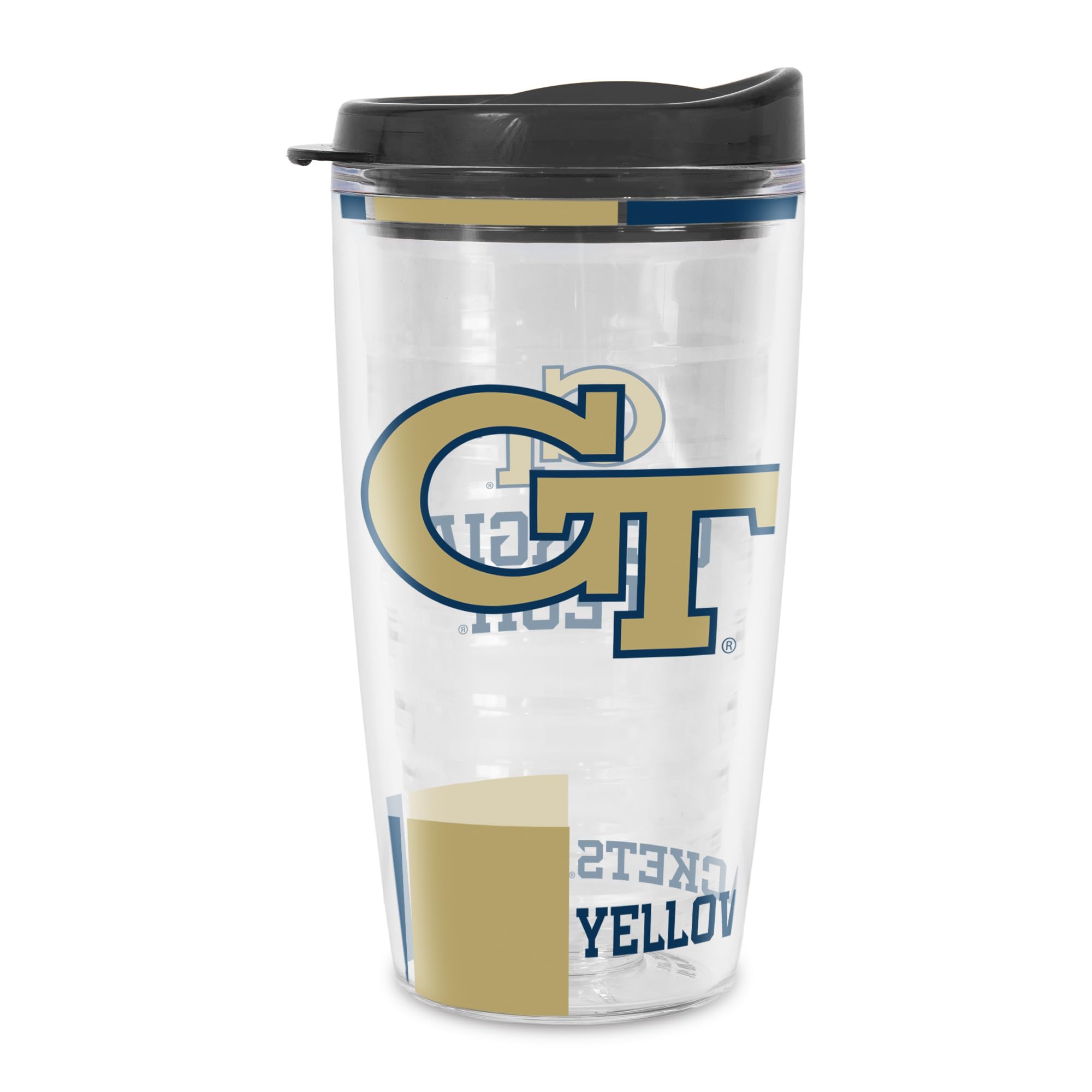 Rico Industries NCAA Georgia Tech Yellow Jackets - GT Double Wall 16oz Tritan Tumbler