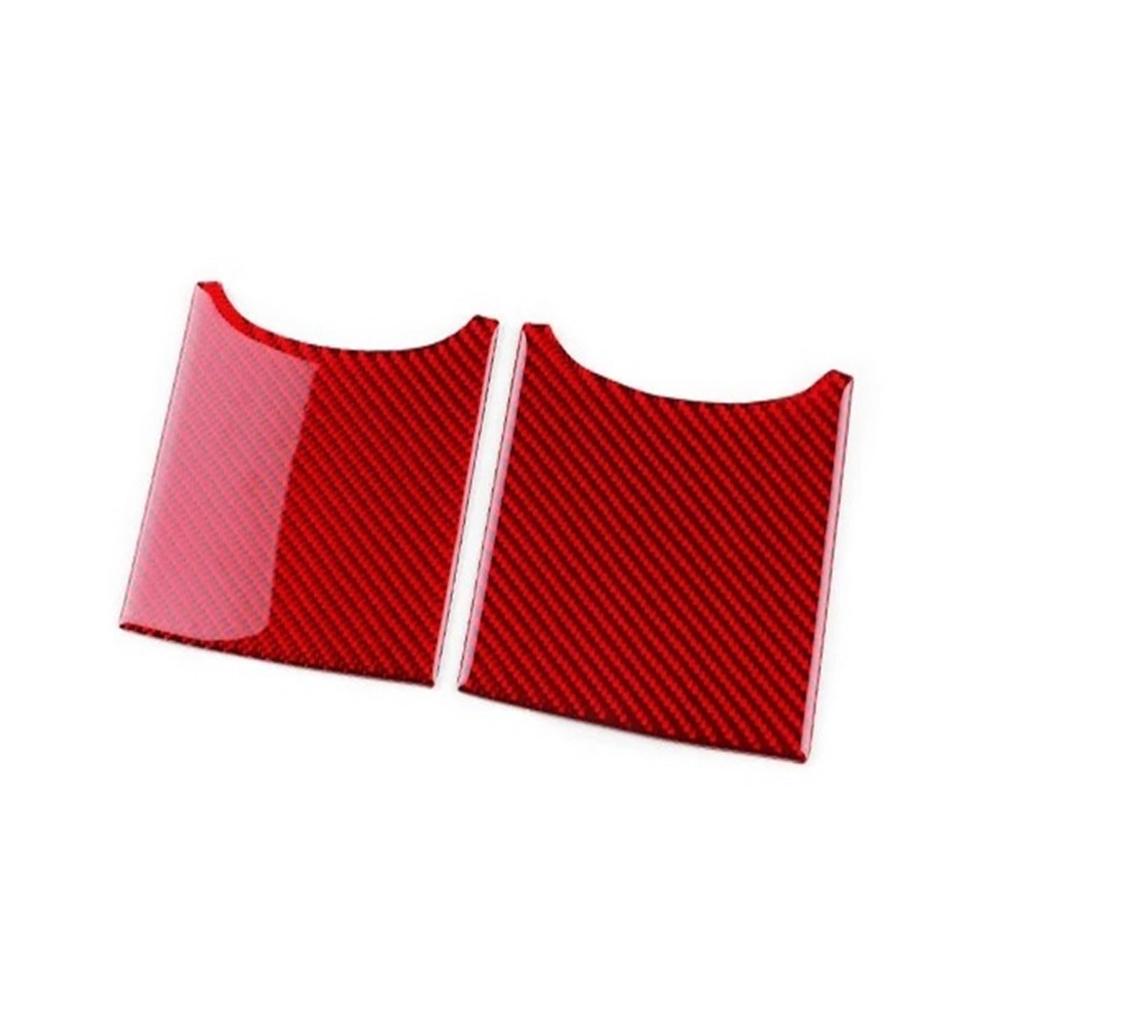Car Interior Moulding Trim for Toyota for Yaris 2006-2011 Real Soft Carbon Fiber Sticker LHD Car Headlight Rearview Mirror Button Trim Interior Accessories(Cup LHD RHD Red)