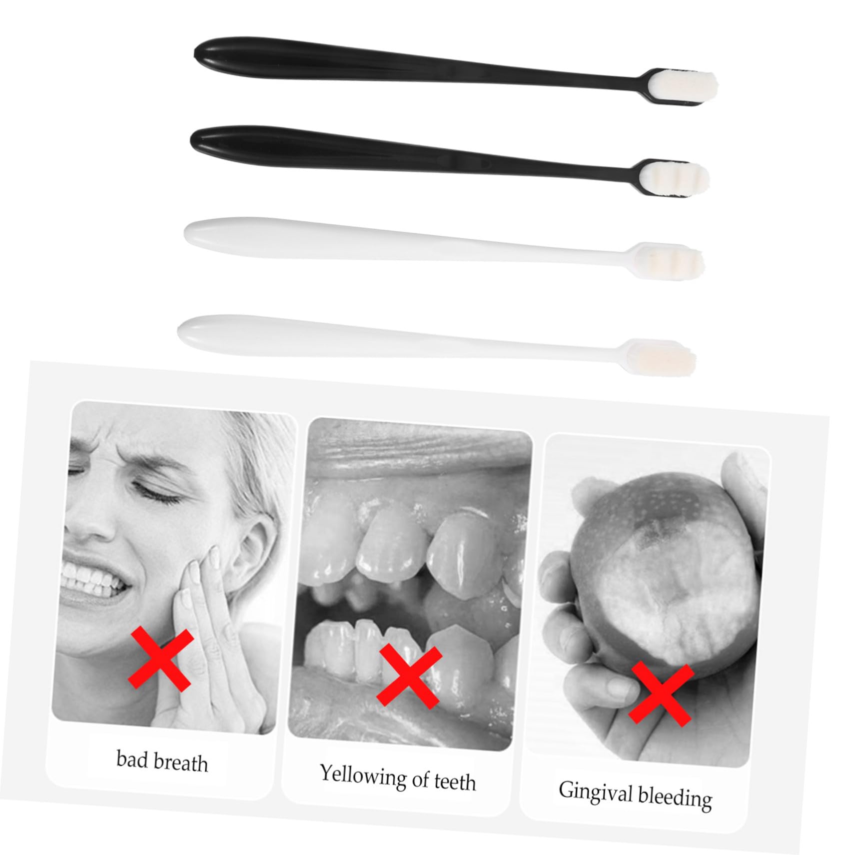 TOYANDONA 20pezzi Spazzolino Morbido per Adulti Pz Spazzolini da Denti Setole Morbide per Gengive Sensibili Portatile per Uso Domestico e Alberghiero