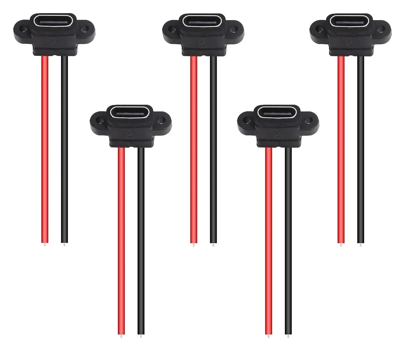 Connettore USB C a 2 pin SMD femmina per porta di ricarica con foro a vite