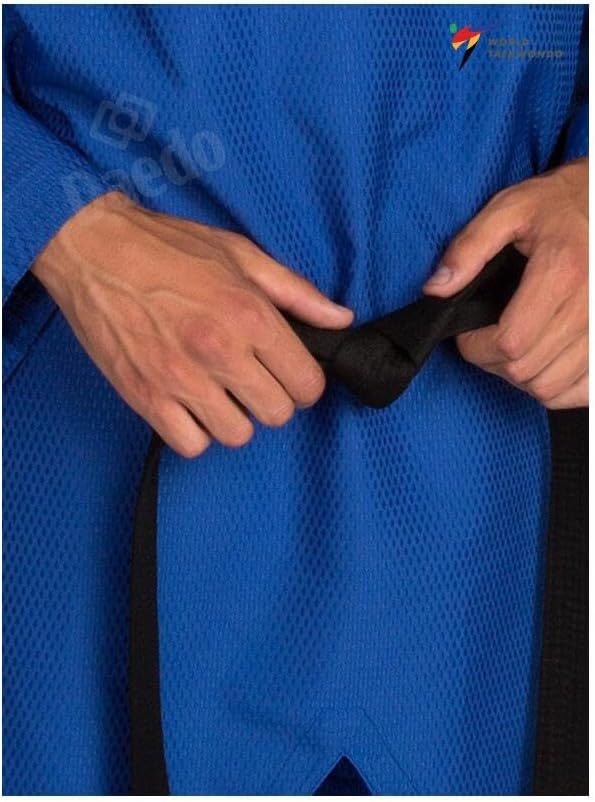 Daedo WT Recognized Taekwondo Uniform - Red, 100% Polyester, Lightweight, Approved for Competitions