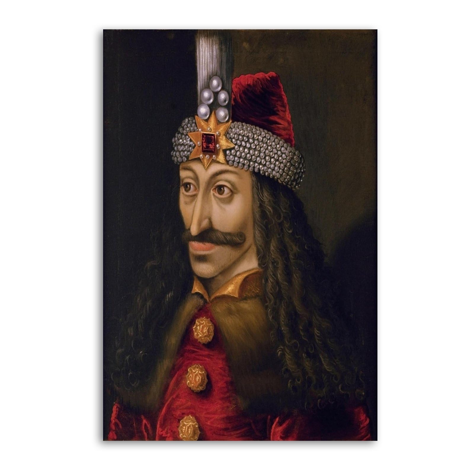 SXDMOUBK Vlad The Impaler Poster Decorative Painting Canvas Wall Posters And Art Picture Print Modern Family Bedroom Decor 24x36inch(60x90cm)