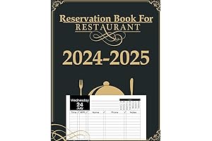 Essential Restaurant Reservation Book for 2024-2025
