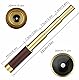 Laupha Retro Pirat Teleskop Monokular 25x30 Zoomable Vintage Kapitän Jack Spyglass BAK-4 Linse Fernrohr Kinder Faltbar Tragbar Pocket Monokular Erwachsene für Outdoor Camping