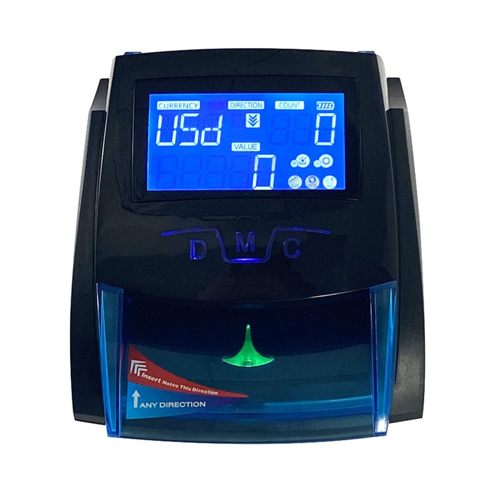 Money Counter Machine XD-520B USD EUR MYR THB LBP Counter Counter False Note Detector con rilevatore di denaro for inserimento a 4 lati