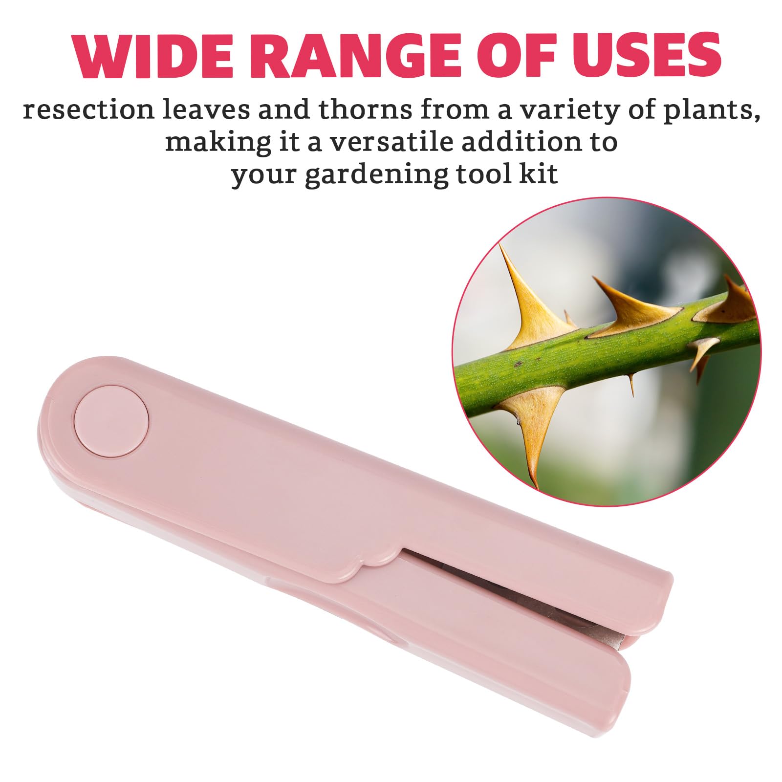 Rose Thorn Stripper Tool - 1Pcs Quick Stem Cleaner For Roses, Pink Gardening Tool - View #10