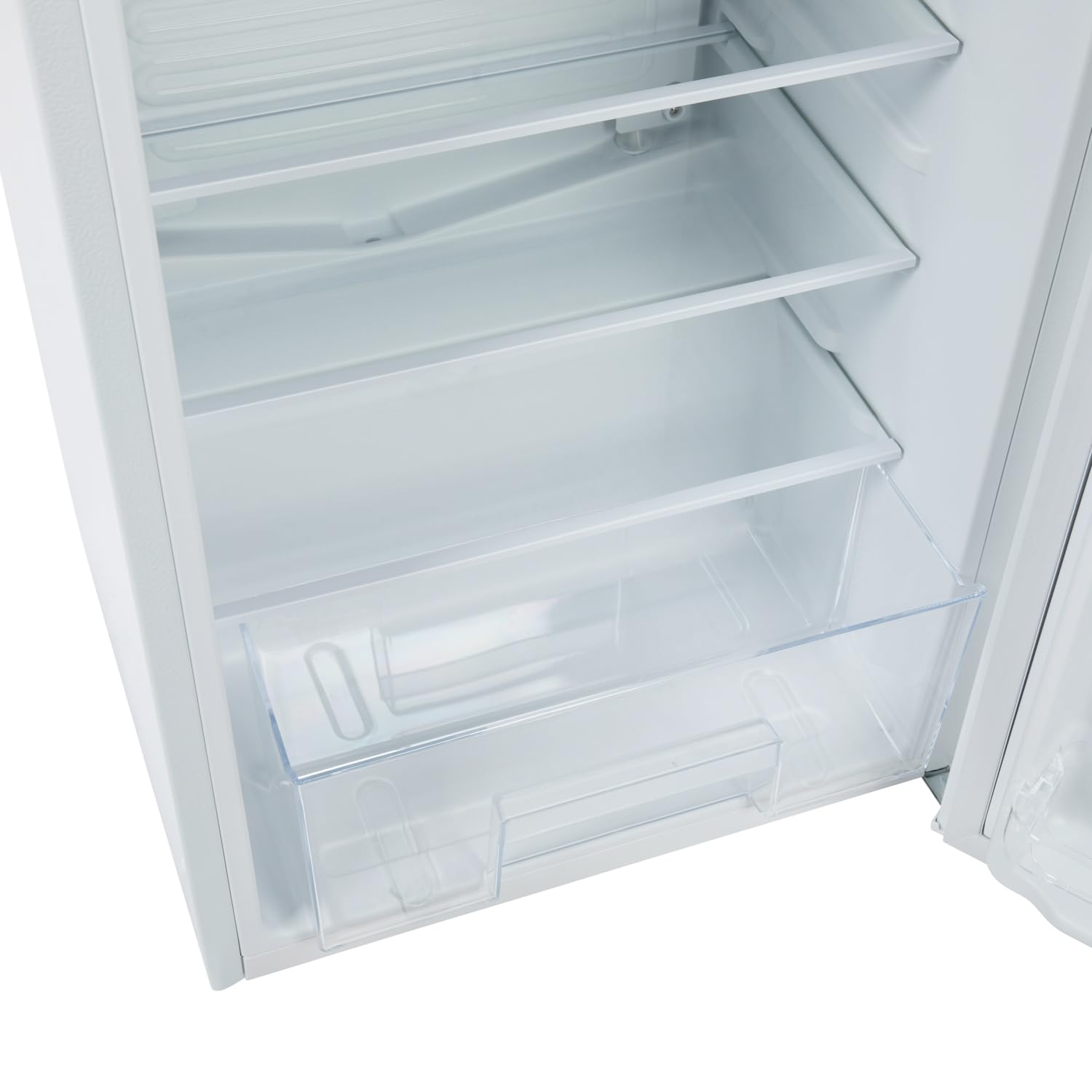 Willow W48UCLW 94L Small Under Counter Fridge with Recessed Handle, Adjustable Thermostat, Reversible Door, Interior Light - White — view 7