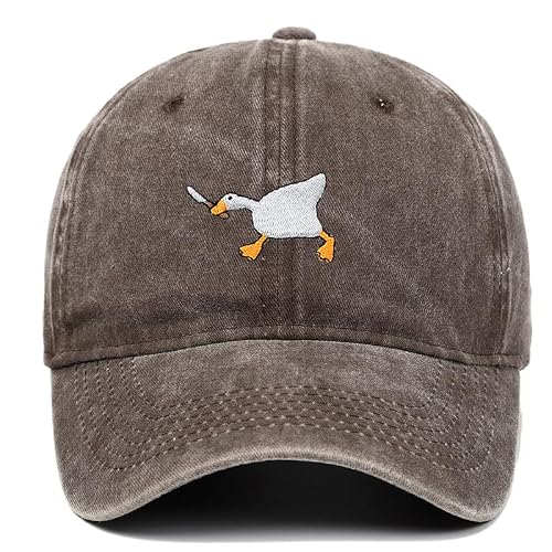 PHITALO Vintage Baseball Cap mit Gans-Stickerei