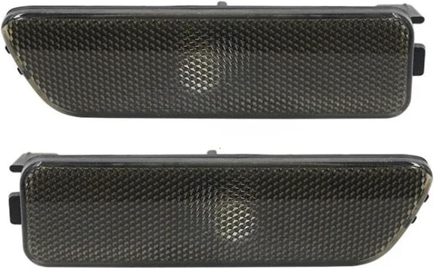 2 Pcs For VW For Golf 4 For Jetta MK4 1999-2005 Front Side Marker Lights Turn Signal Lamp Indicators Blinker Lens Car Turn Signal Light(Black)