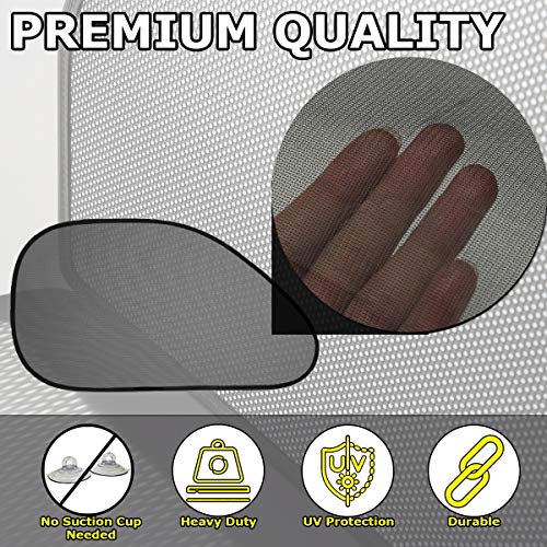 VaygWay Baby Window Sun Shade - Car Side Visor for Kids and Pets (2 Pack) - UV Protection