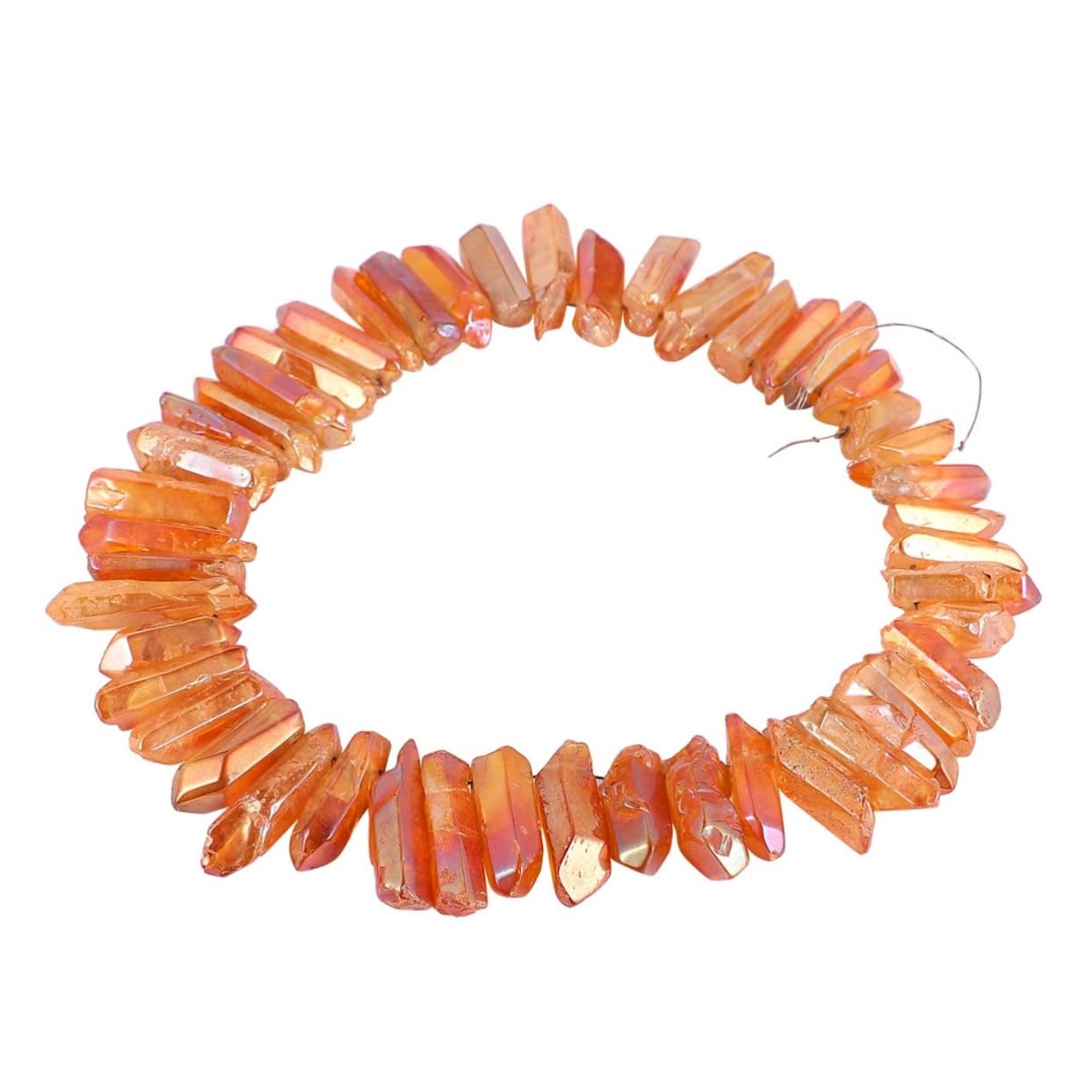 SEWACC 3ensembles Kit De Bijoux Pierre Naturelle Ensemble De Pendentifs Cristal Orange Matériel Créatif pour Boucles Oreilles Et Accessoires De Coiffure pour Femmes