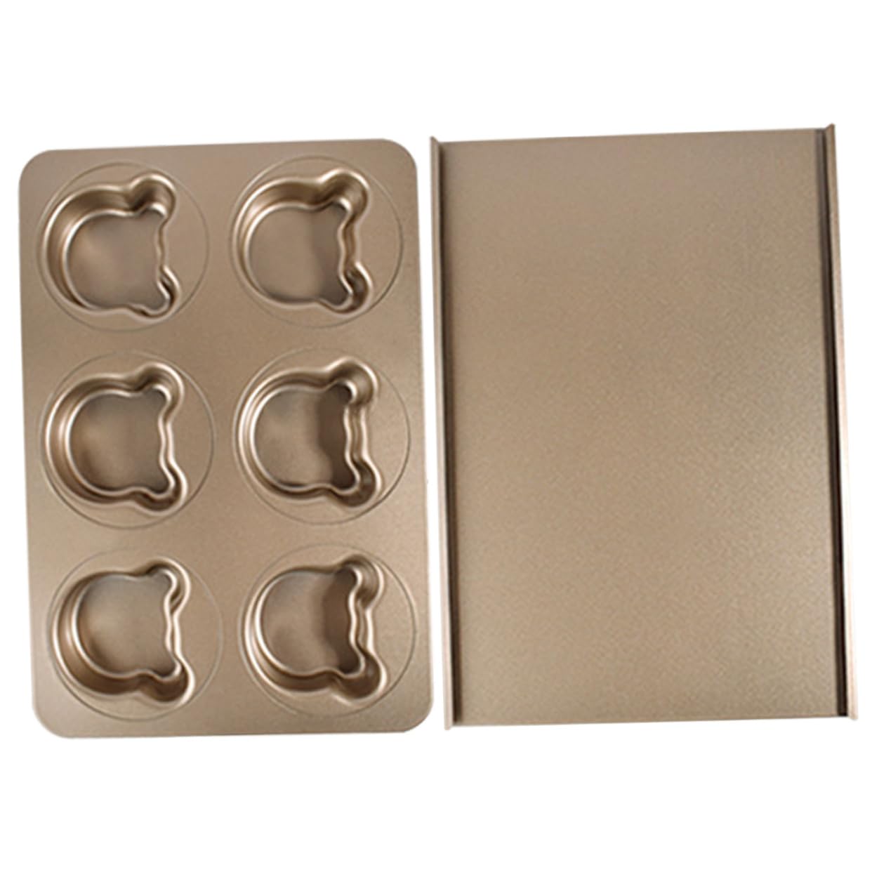 LABRIMP 1juego Conjunto De Moldes De Hornear De Metal Forma De Oso Para Pasteles Herramienta De Cocina Para Repostería Hogar y Cafeterías