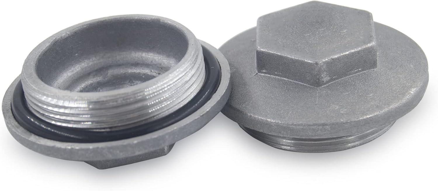 Valve Tappet Adjustment Cover Cap for Trx400ex Trx400x XR250R XR400R, Oil Drain Plug for Silver Wing Big Red MUV700 Pioneer 700 (Pack of 2)