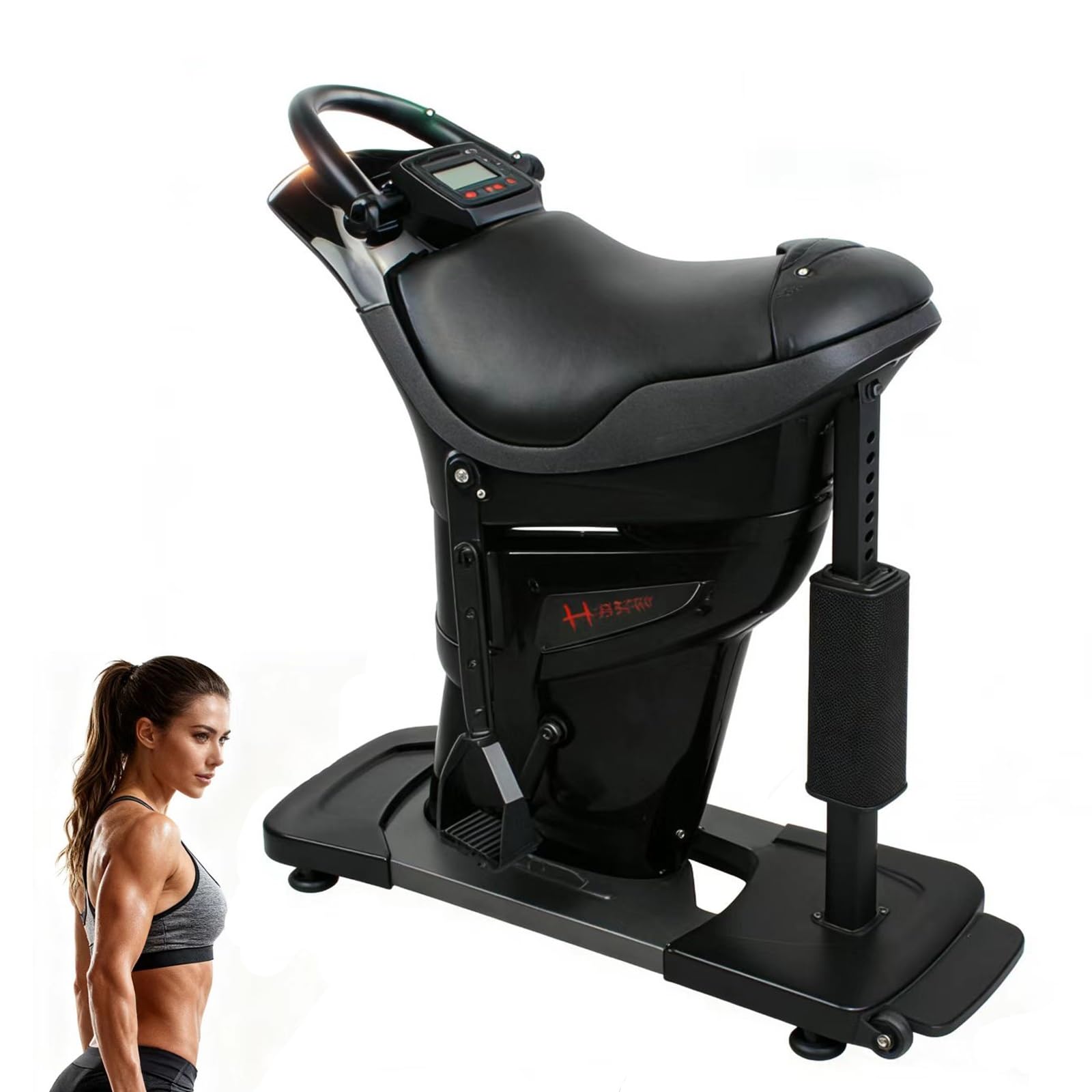Simulador de equitación 3D para interiores, equipo de entrenamiento silencioso de cuerpo completo para gimnasio en casa, oficina y sala de estar, soporta 150 kg