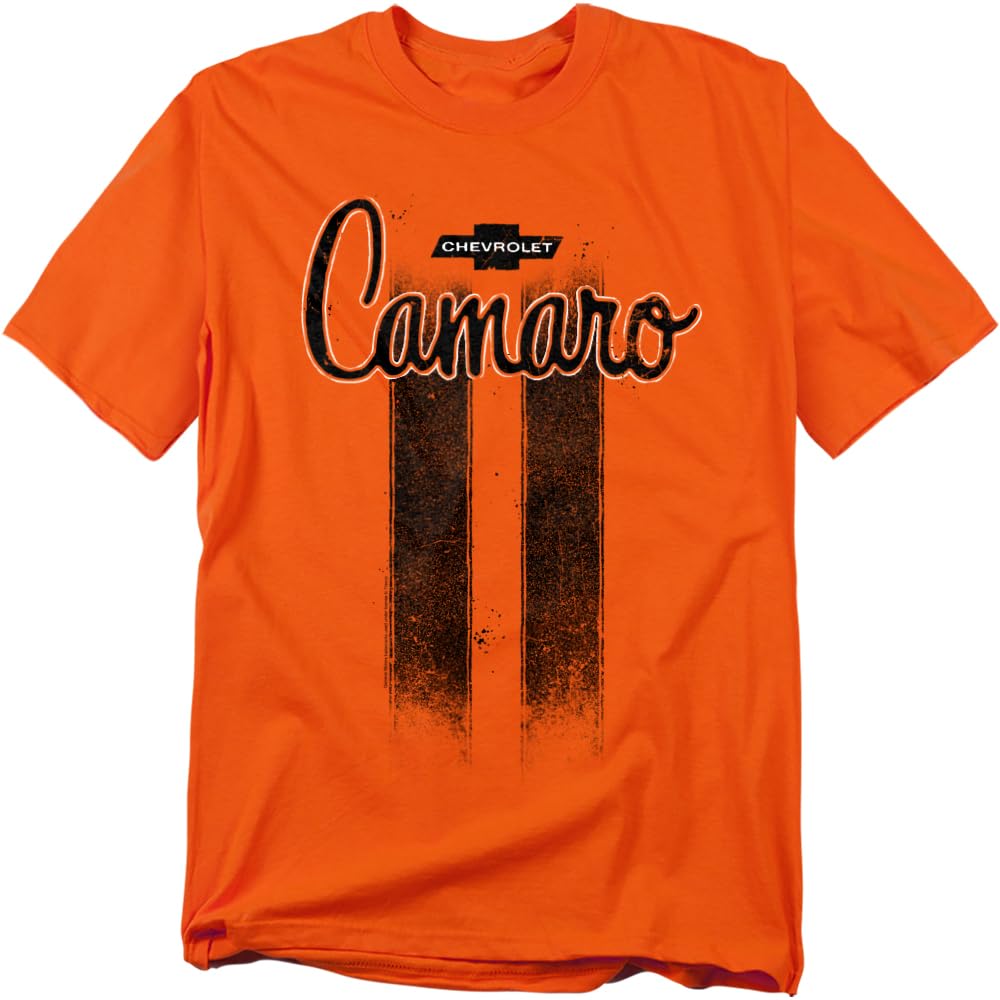 Chevy Camaro Vintage Car Logo GM T-Shirt, Orange