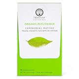 Ceremonial Green Tea Matcha Powder, Travel Friendly, Natural Source of Antioxidants, Caffeine, and L-Theanine, Promotes Focus and Relaxation, Kosher, 24 Packets