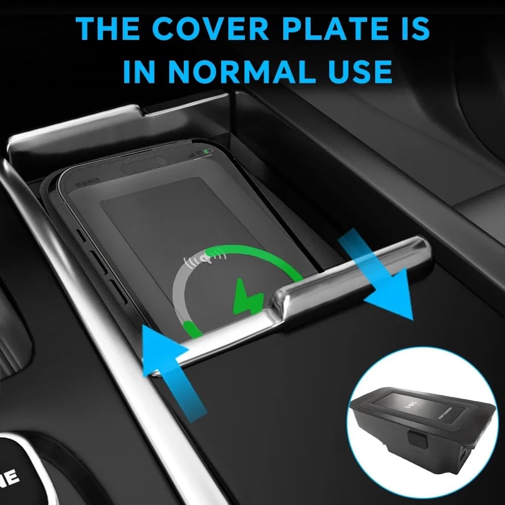 Chargeur sans fil rapide for voiture, compatible avec Volvo V60 S60 V90 XC90 XC60 S90 2019 2022 2023, réglage de la Charge du téléphone, support Mobile, commande centrale