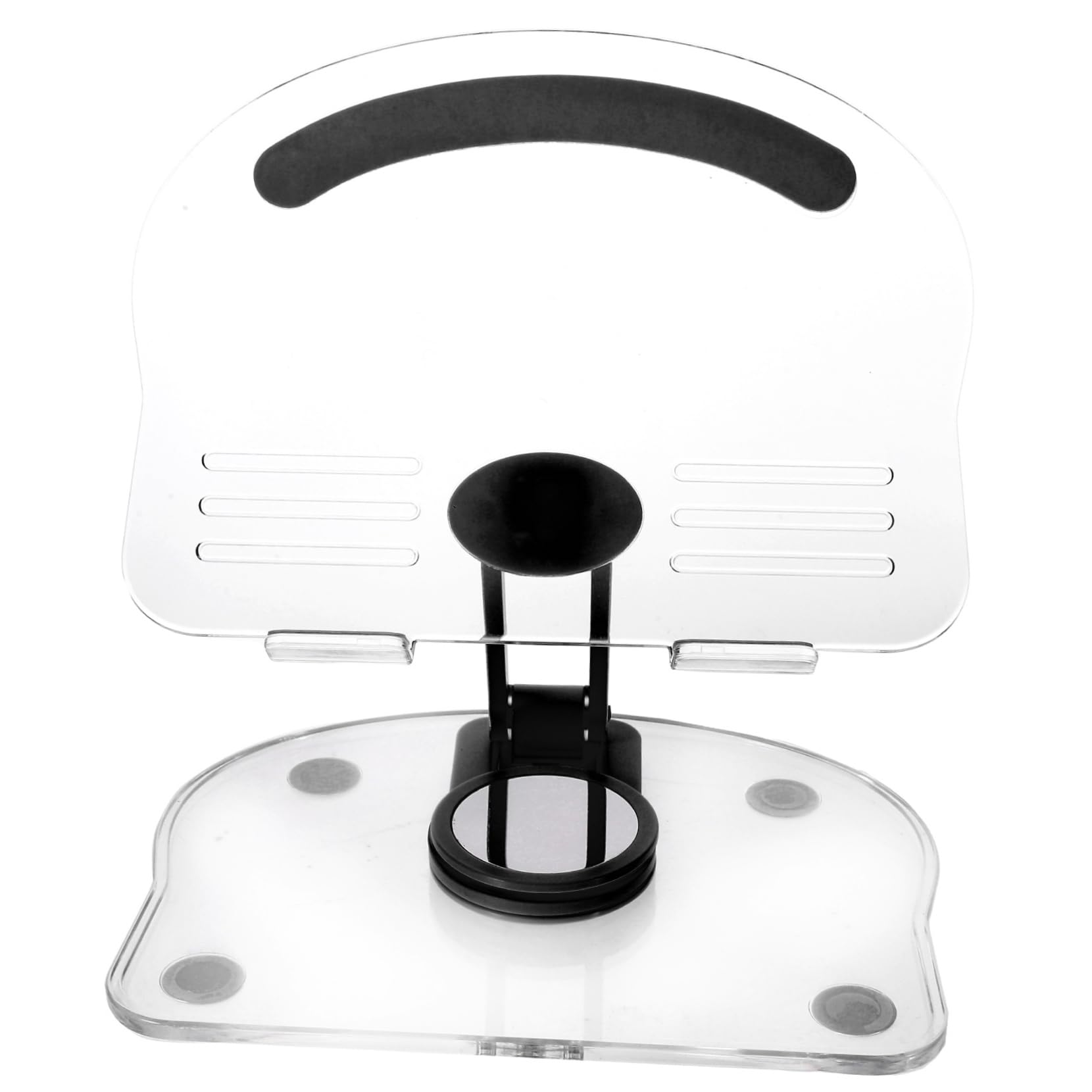 Soporte Ajustable para Tablet y Teléfono Soporte Plegable Base Estable para Escritorio Compatible con iPad y Diseño y Antideslizante Negro