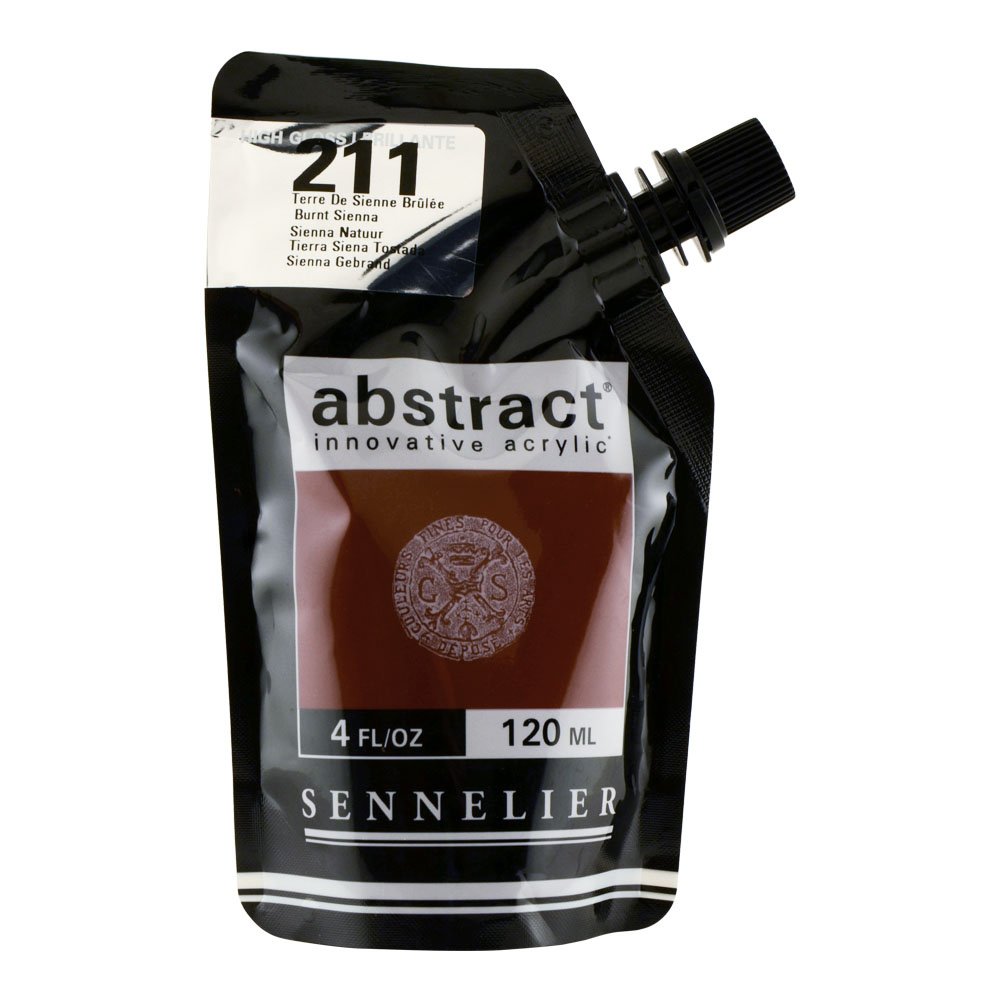 Sennelier Burnt Sienna : Abstract Acrylic Paint : 120Ml : High Gloss :