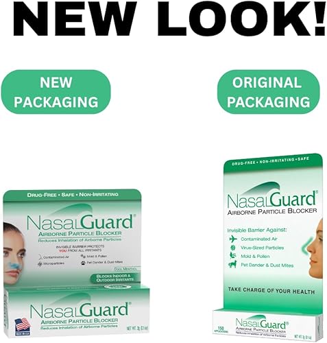Vista 2 de Gel nasal para alivio de alergias y bloqueador de alérgenos, sin medicamentos, para personas alérgicas al polen, para viajes en avión