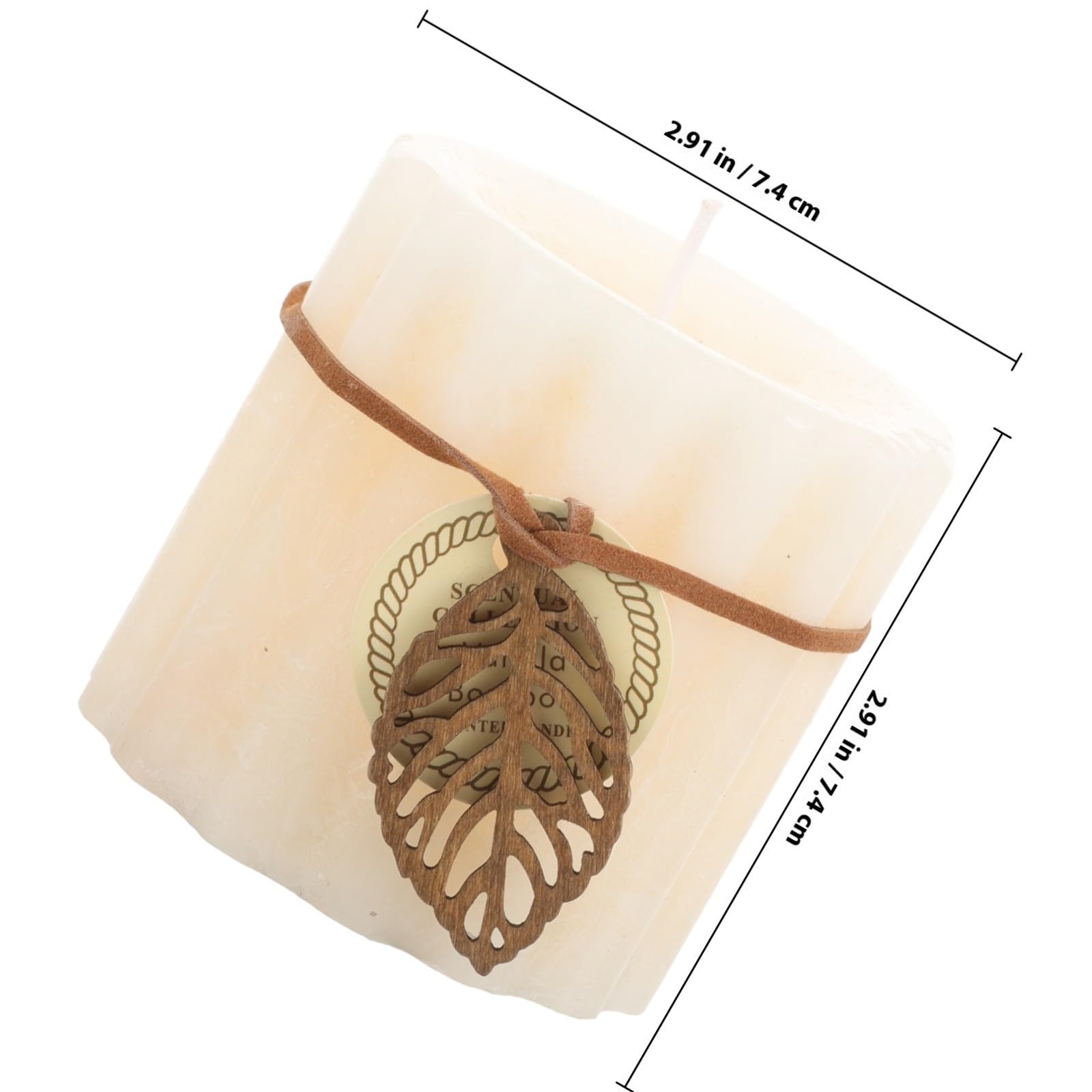 Vela Perfumada Decorativa Cilíndrica de Cera para Hogar
