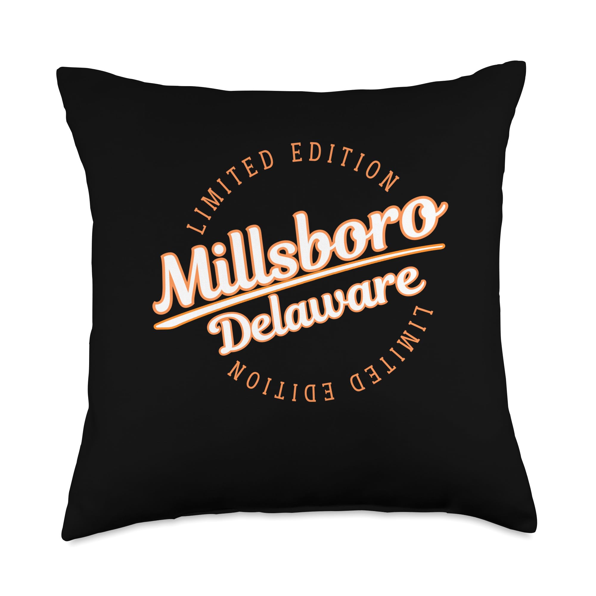 Retro Athletic Millsboro DE Apparel Throw Pillow