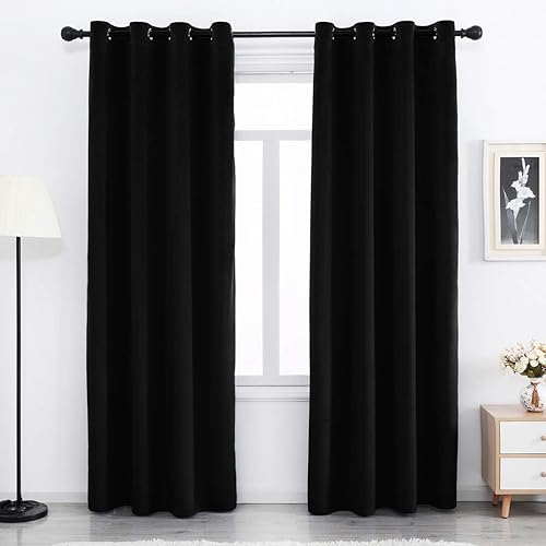 Cortinas de terciopelo suave para salón, cortinas con aislamiento térmico de terciopelo para tratamiento de ventanas de dormitorio, paños de cortina