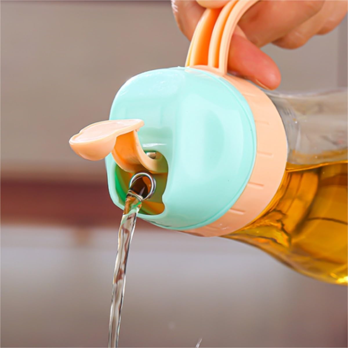 Dispenser per Salsa di Soia Bottiglia Di Aceto For Salsa Di Soia Da Cucina, Antiaderente, A Prova Di Perdite, In Vetro, For Olio, Set Da 2 Pezzi Contenitore Dell'olio