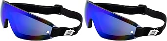 Birdz Eyewear Wing Skydiving Parasailing Floating Goggles with ReflecTech Blue Mirror Lens
