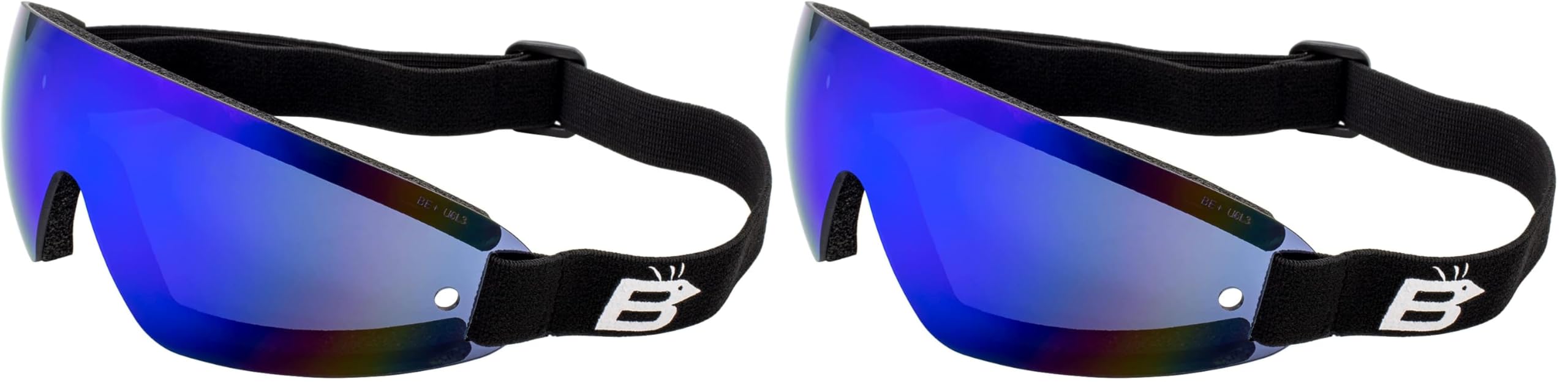 Birdz Eyewear Wing Skydiving Parasailing Floating Goggles with ReflecTech Blue Mirror Lens