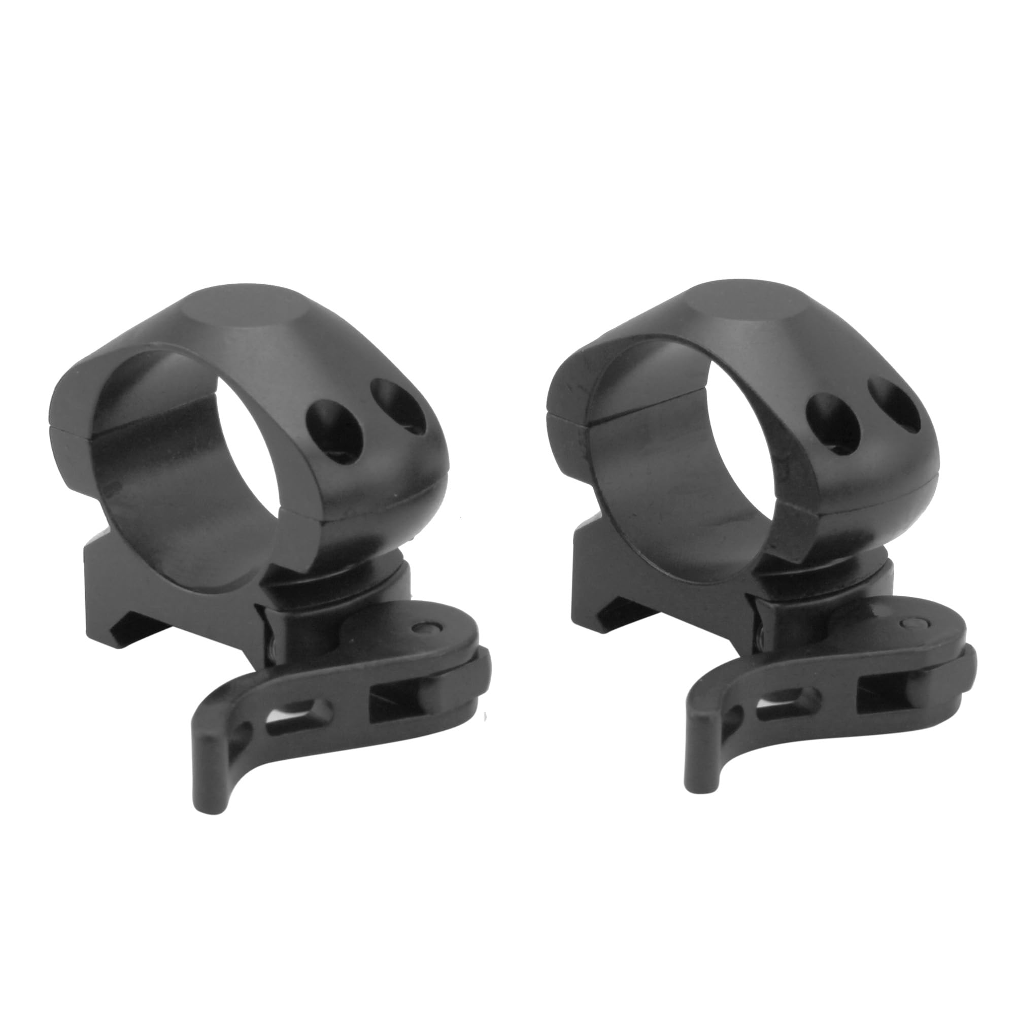 1-Inch Quick Detach Tactical Rings - Lightweight Aluminum Scope Rings For Rifles, 4-Screw Cap, Matte Finish