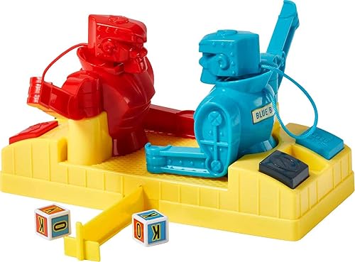 Miniatura 6 de Rock ‘Em Sock ‘Em, Robots Knock or Block Edition - Juego de boxeo de operación manual con las figuras Red Rocker y Blue Bomber, regalo para niños