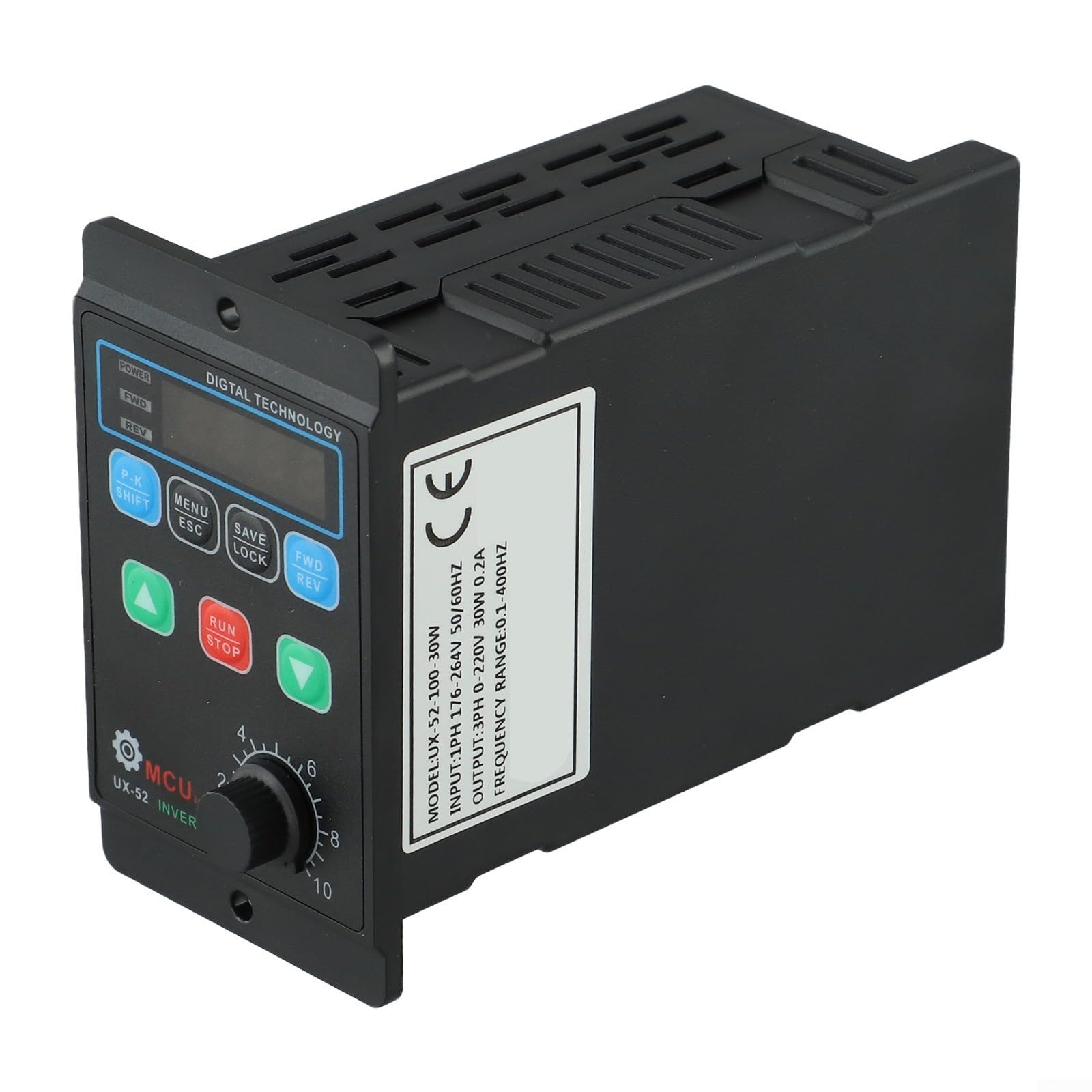 Drehstrom Umrichter 30-400W mit LCD Display(UX-52-100-120W)