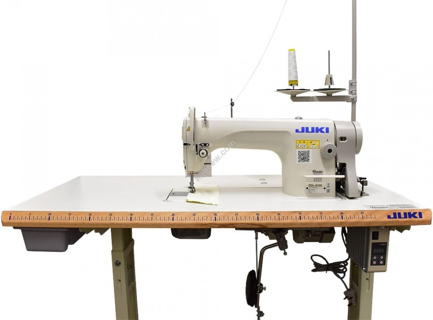 JUKI DDL-8700-Servo Industrial Sewing Machine with table and stand