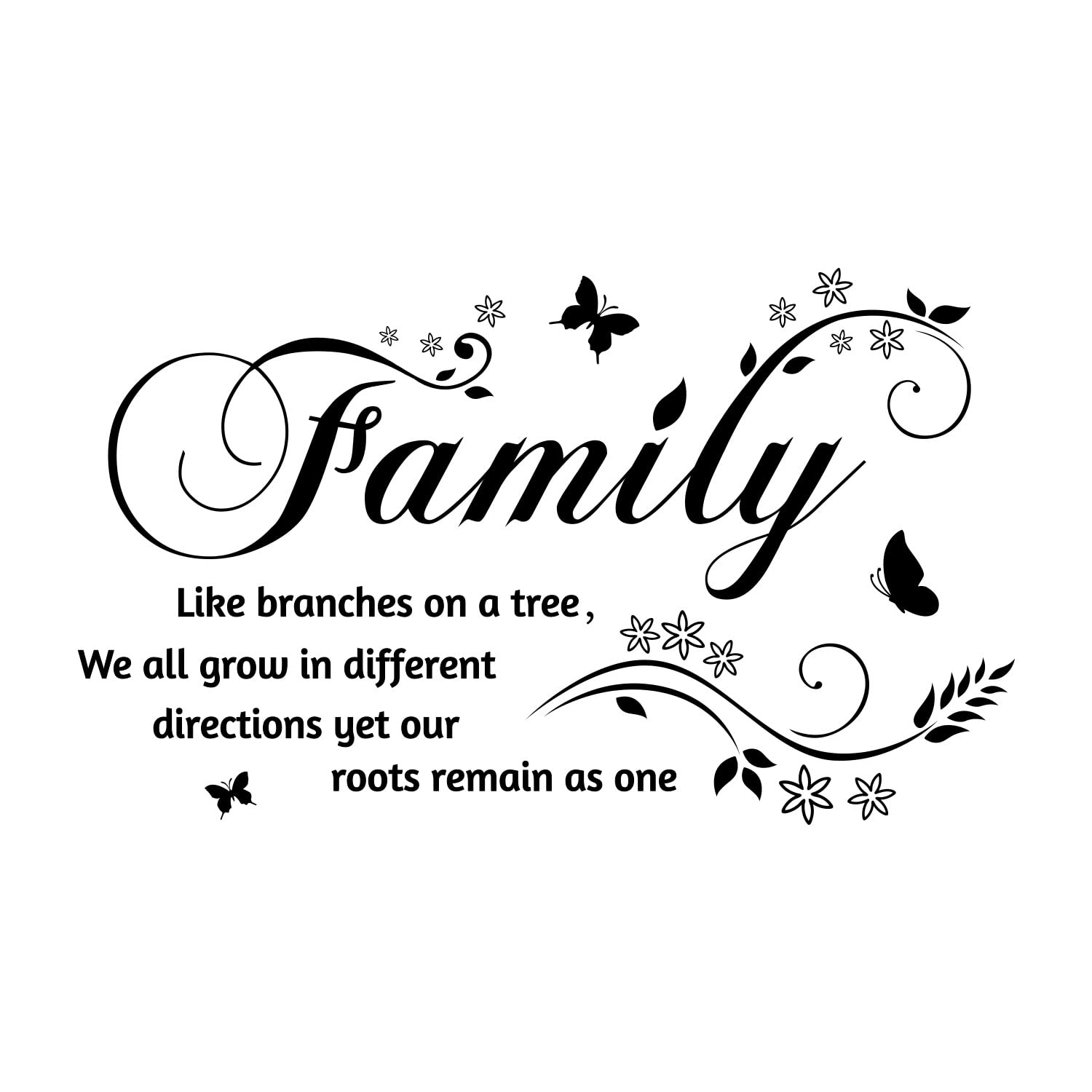 Sticker mural Family amovible pour relooker un mur blanc sans percer ni peindre
