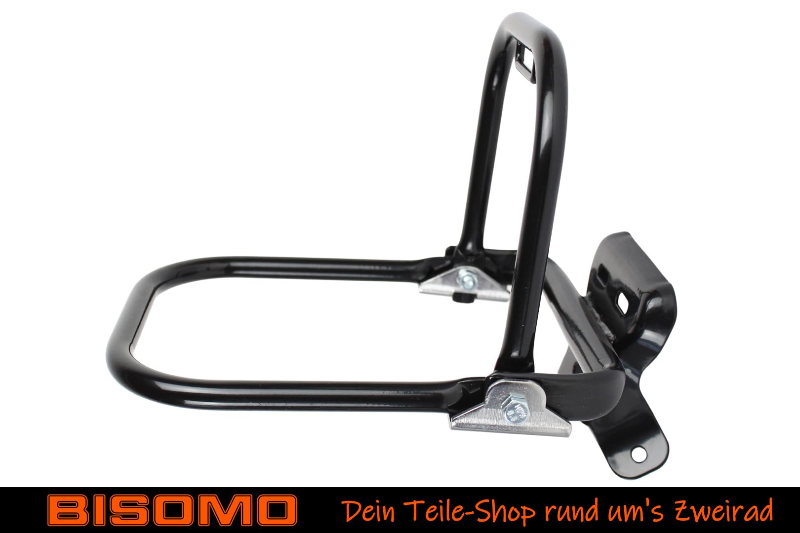 Gepäckträger komplett hinten, kurzer Stützbügel mit Schutzblechhalter für Simson S50 S51 S70 Enduro, Schwarz