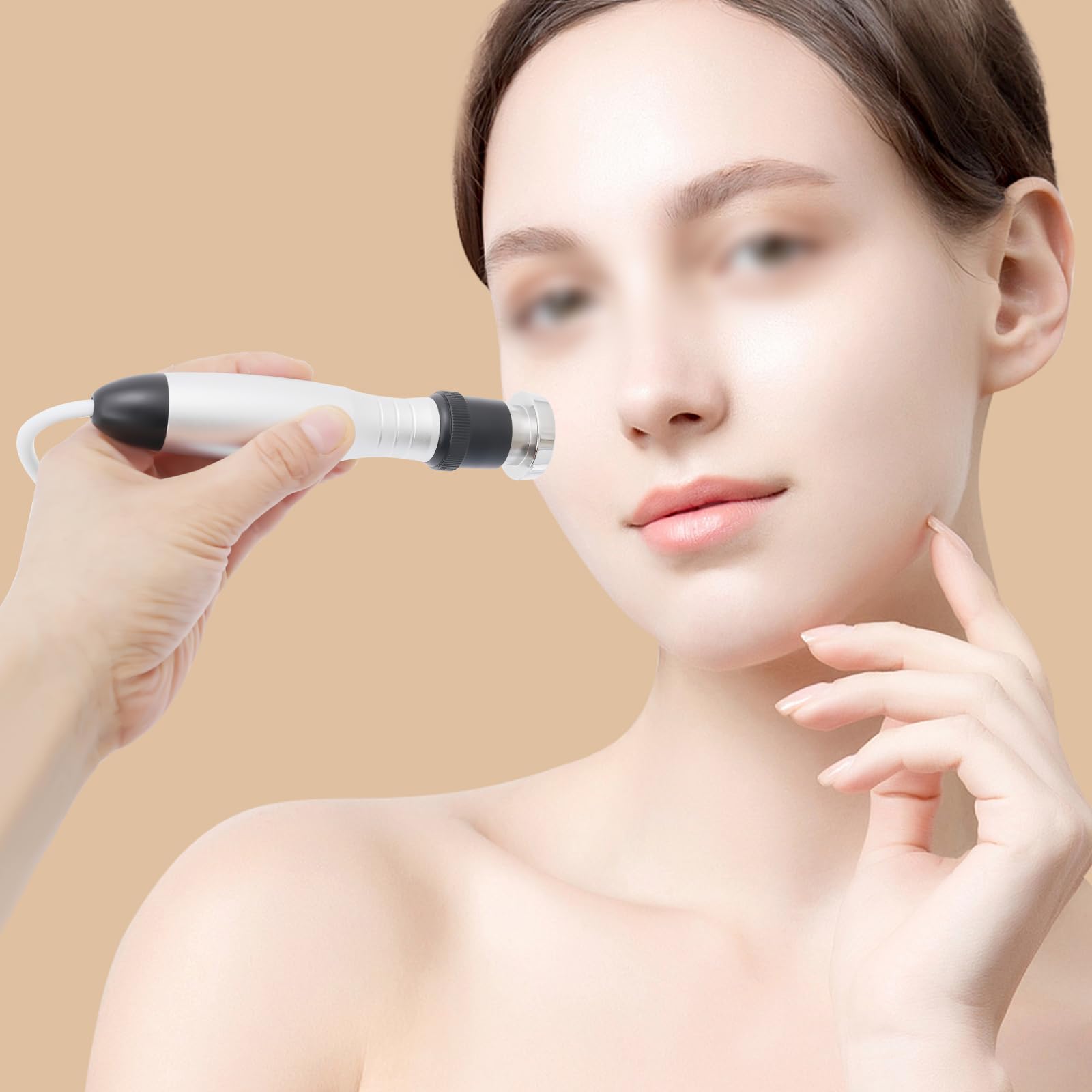 RF Radiofrequenz Gerät Gesicht mit 3 Sonden und 5 Intensitäten 75W Anti Aging Falten Schönheitsmaschinen Hautverjüngung Gesichtsmassagegerät Gegen für Augen Gesicht Körper