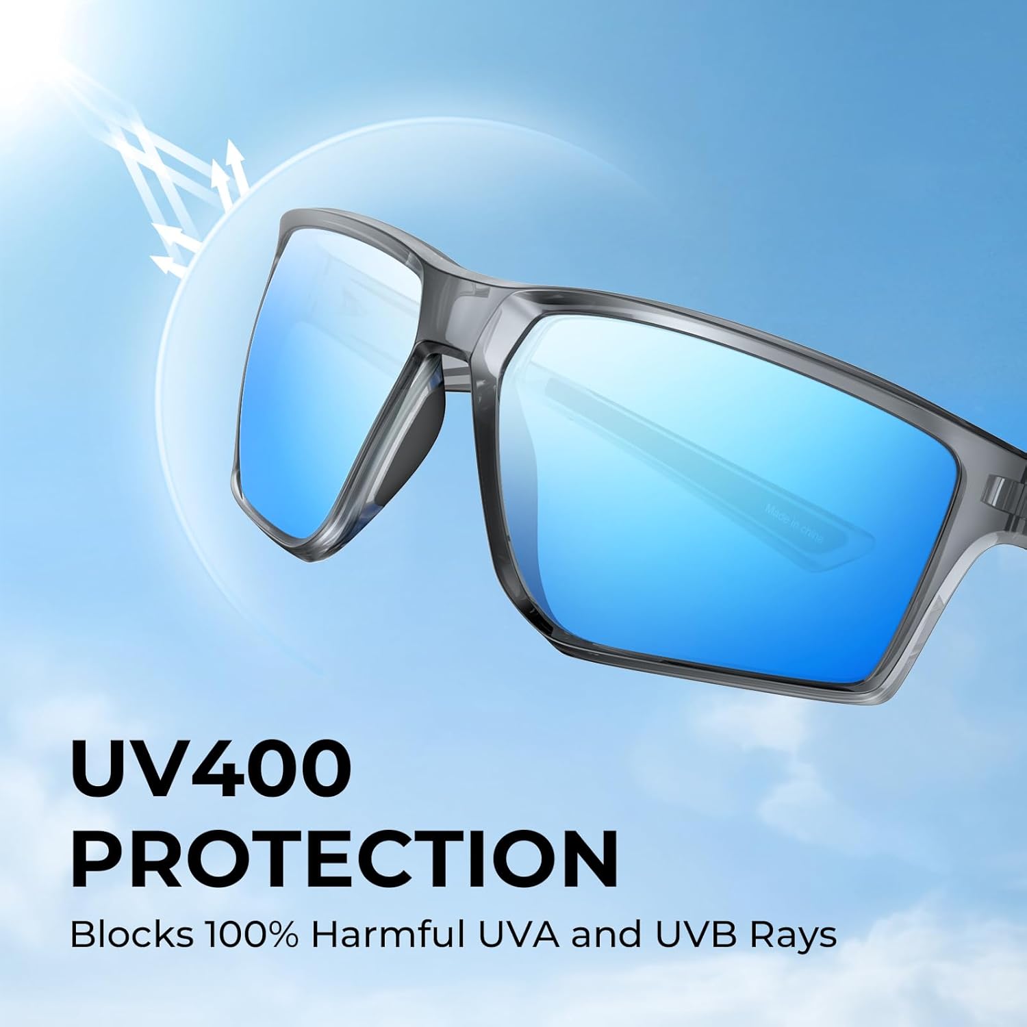 KastKing Osage Polarized Sport Sunglasses for Men and Women, Ideal for Driving Fishing Cycling Running, UV Protection - Image 4