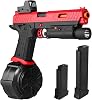 Electric Gel Blaster New X5, Easter Full Auto Splat-Blaster Includes Drum and Goggles for Outdoor Team Game, JM-X2 Upgrade Version for Ages 14,red